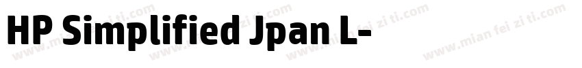 HP Simplified Jpan L字体转换